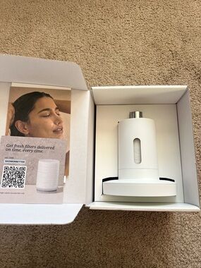 Fixed filtered shower head by second shower